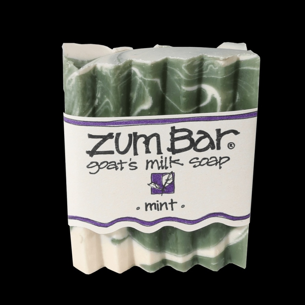 Zum bar Mint goat's milk soap made by Indigo Wild